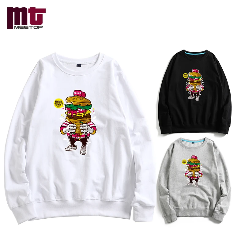Весна осень мужские хлопковые толстовки с капюшоном толстовка гамбургером