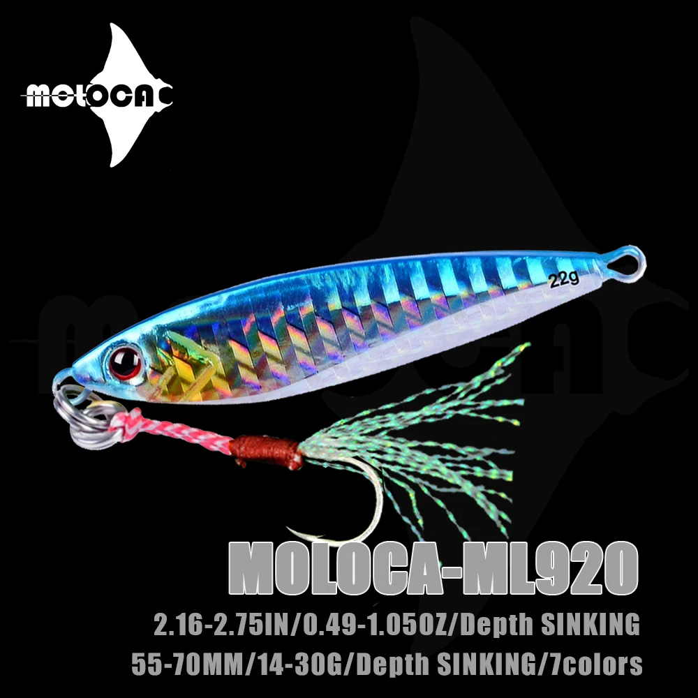 

Jig Fishing Lure Bass Metal Sinking Bait Weight 14-30g Jigging Pesca Accesorios Mar Leurre Truite Fish Isca Artificial Equipment