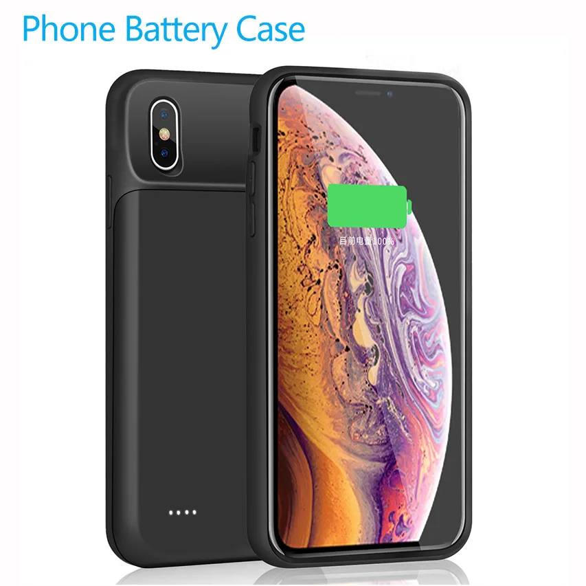 

Чехол-аккумулятор для iPhone XR XSmax 4000 мАч, Внешнее зарядное устройство, чехол, резервный внешний аккумулятор, портативный чехол для зарядки