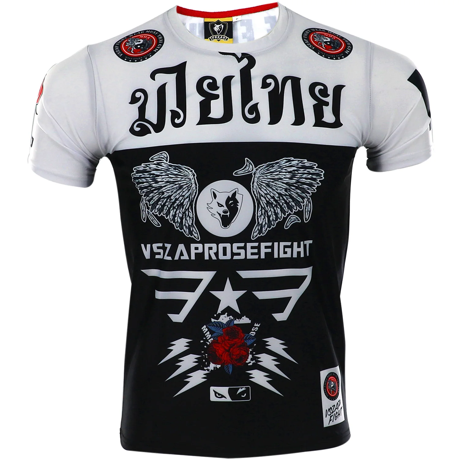 VSZAP MMA Спортивная футболка Муай Тай Фитнес Бокс джиу джитсу тренажерный зал