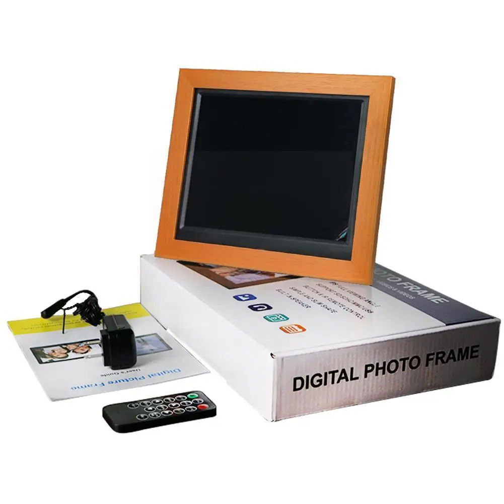 

Цифровая фоторамка HD со светодиодной подсветкой, 8,7 дюйма, 1 шт., электронное время, MP3 календарь, воспроизведение языков, USB Настройка, видео 8,...