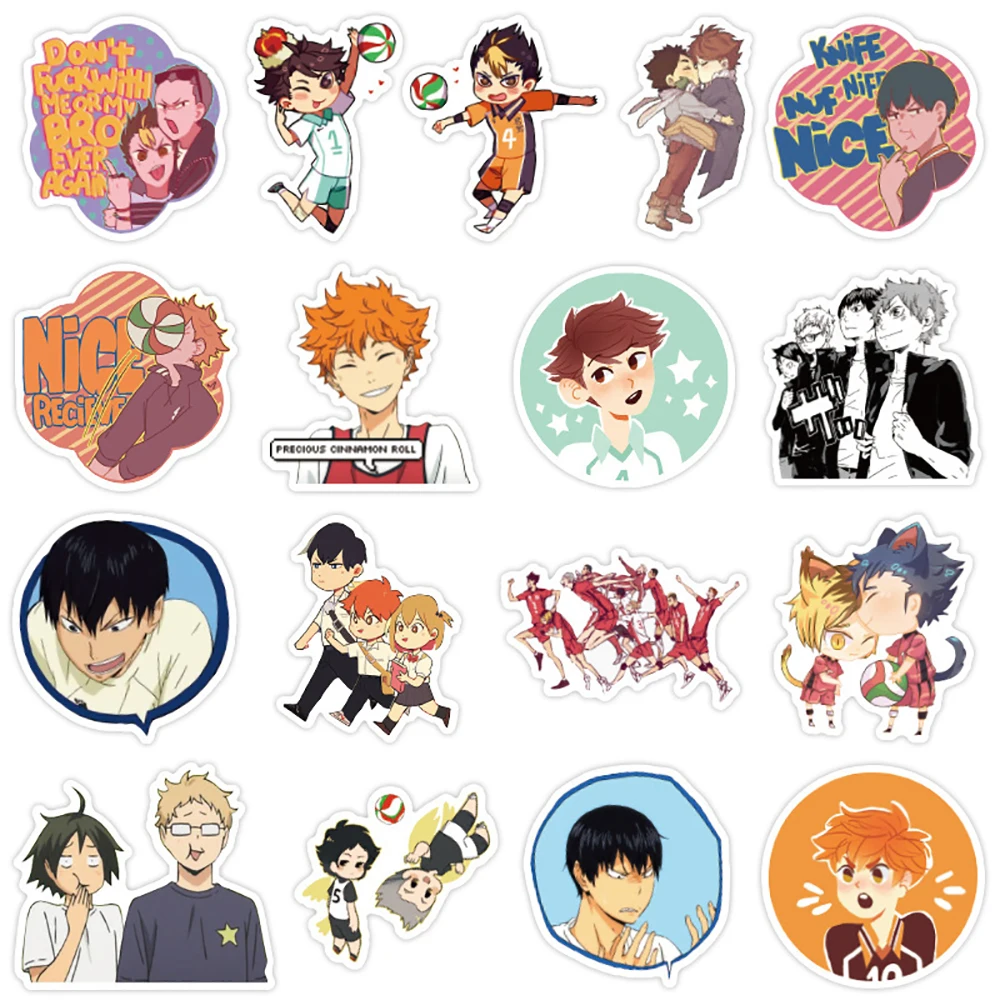 

10/30/50PCS Haikyuu!! Anime Stickers Travel Skateboard Suitcase Guitar Luggage Waterproof DIY Classic Sticker Decal Kid Toy