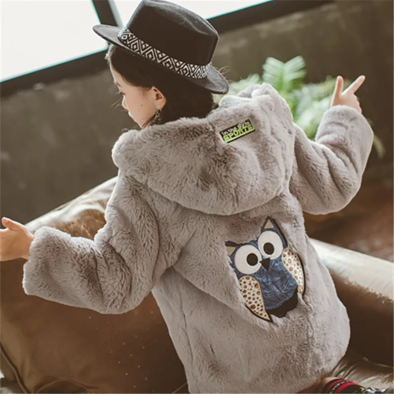 НОВЫЕ куртки для девочек зимняя куртка с капюшоном из искусственного меха