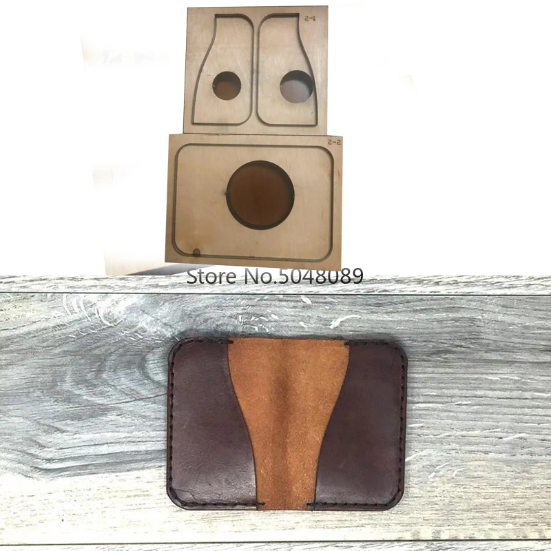 Двухсторонний четырехкарманный минималистичный кошелек из японской стали с