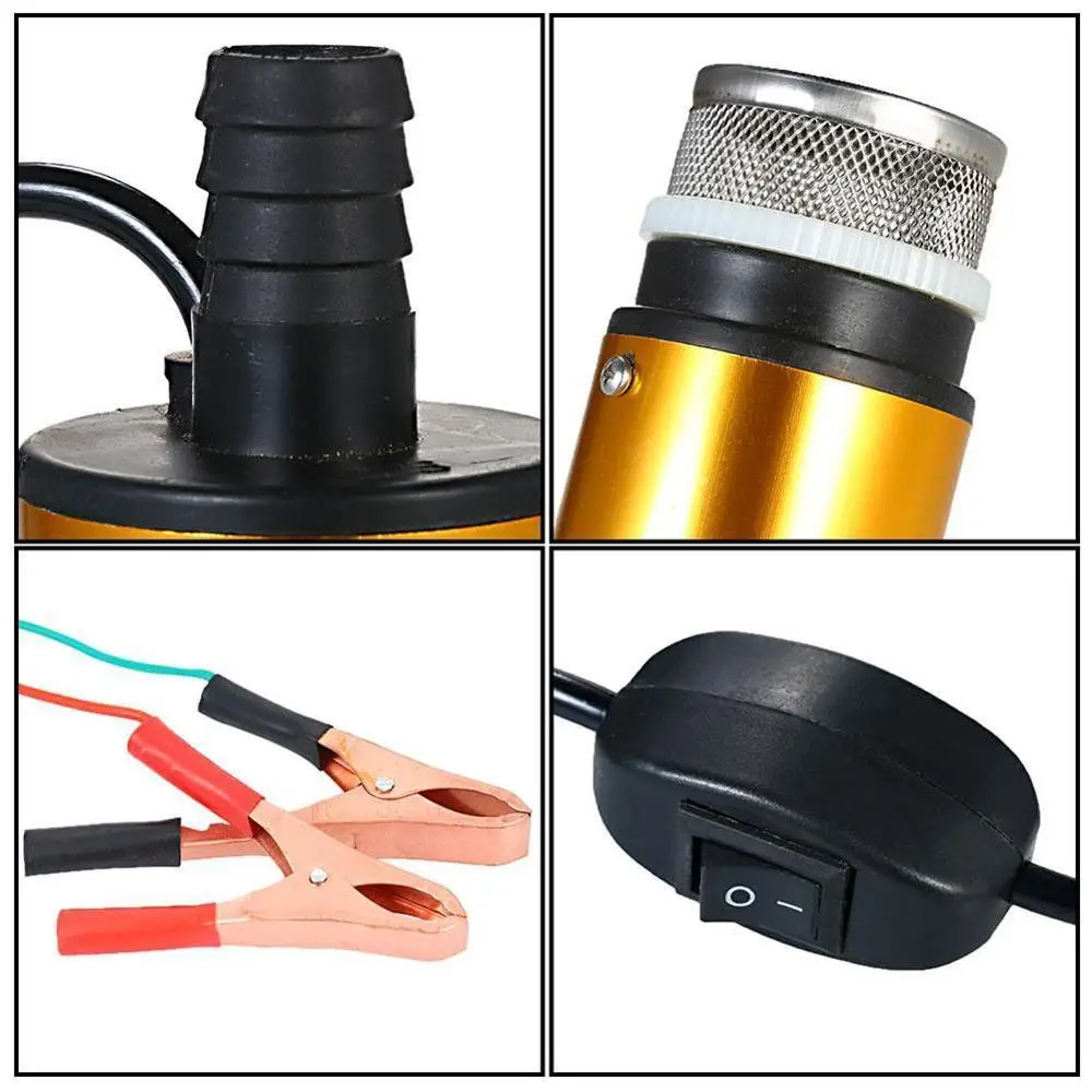 Портативный Электрический погружной мини-насос 12 В 24 постоянного тока из сплава