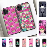 yinuoda the disastrous life of saiki k phone case for iphone 11 12 13 mini pro xs max 8 7 6 6s plus x 5s se 2020 xr cover