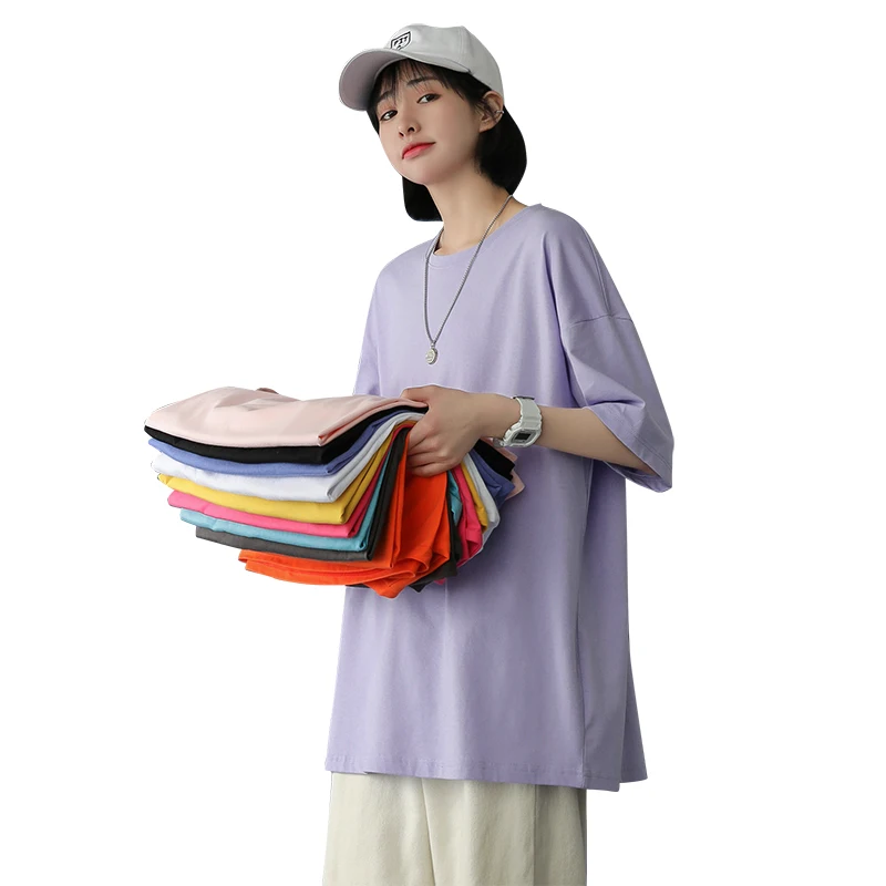 

Men's Summer 100% Cotton T-shirt Casual Short-sleeved O-neck T-shirt Solid Color Comfortable Top Men and Women Can Wear