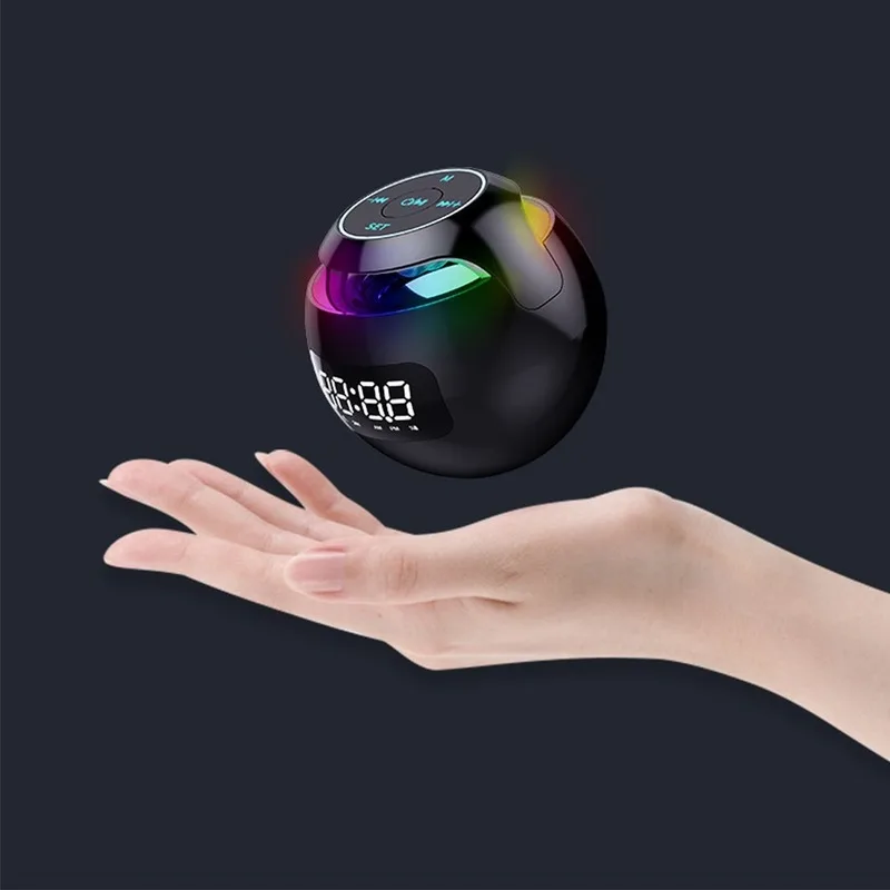 

New G90 Alarm Clock With LED Display Smart Bluetooth Speaker Bluetooth 5.0 FM Radio Colorful Light TF Card MP3 Music Play