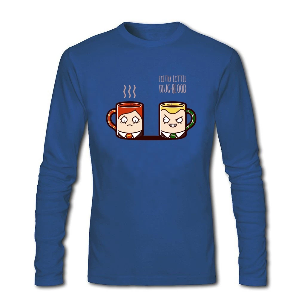 Мужская футболка с принтом кружки и крови футболки на заказ хлопковые костюмы