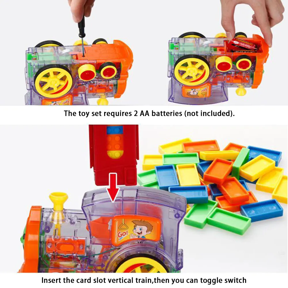 

Train Toy Set Electric Train Model With Lights And Sounds, 80 Colorful Train Accessories Games With Automatic Build Function