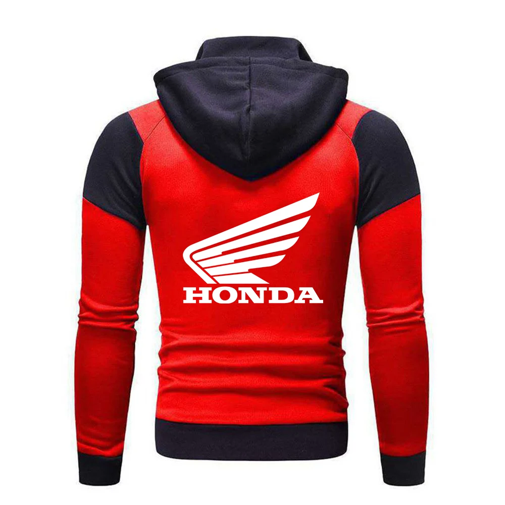 

2021 Spring Men Hoodies Honda Car Logo Print Women Sweatshirt Cotton Zipper Hoodie Man Clothing Jacket Roupas Masculinas Atacado