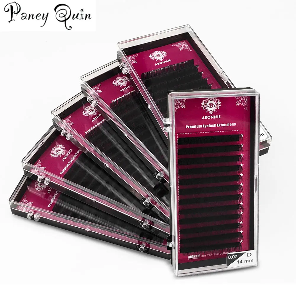 

12Lines Makeup Individual Mink Eyelashes Premium Volum Lashes Tary Fluffy Eyelash Extension For Beauty Roughness:0.03 Wholesale