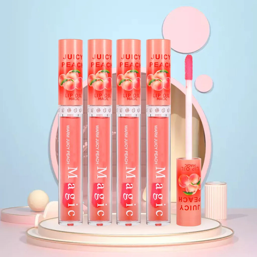 Персик помада с изменением цвета женский Увлажняющая губная не выцветающие