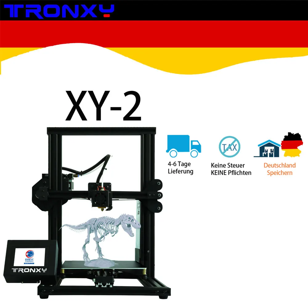 Горячая Распродажа XY-2 3d принтер Tronxy Дизайн Автоматический уровень интегрированный Drucker цветной сенсорный экран высокая точность быстрая печать скорость