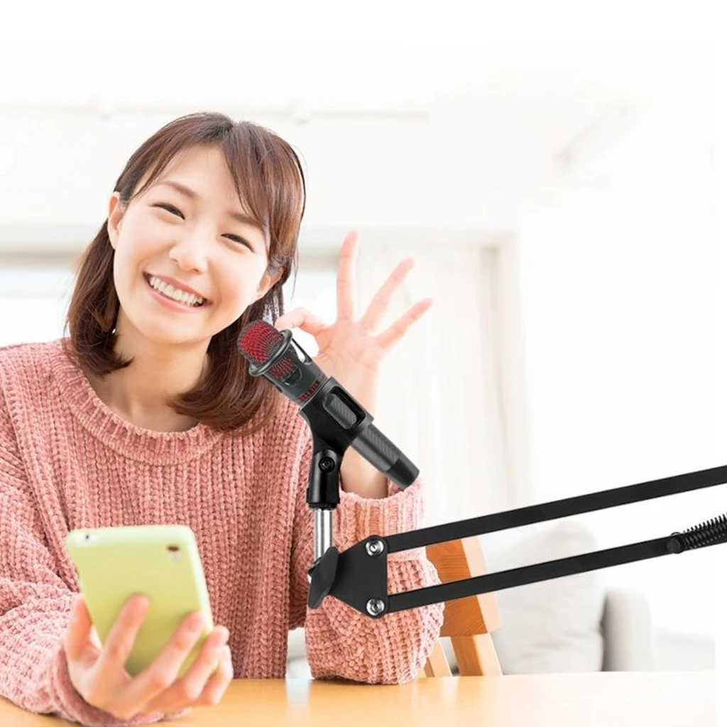 Регулируемый Студийный микрофон с креплением на штанге фильтры для лобового