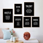 Успех мотивационные плакаты и принты современное искусство на стену вдохновляющая Картина на холсте картины офис Спальня украшение для дома