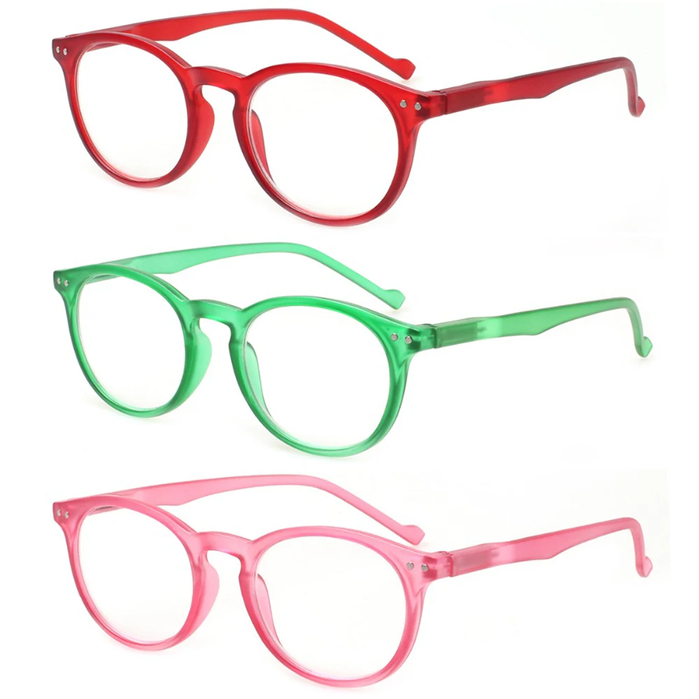 

Boncamor Color Matte Reading Glasses Spring Hinge Blue Light Blocking Men and Women Computer Goggle Eyeglasses Diopter 0~400
