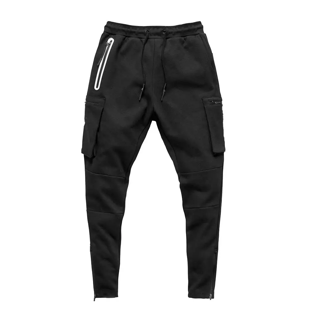 

Camouflage Printed Cargo Pants Mens Joggers High Waist Lace Up Combat Trousers