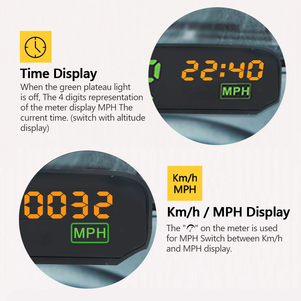 Автомобильный GPS датчик скорости AUTOOL X100 прибор для измерения и высоты автомобиля