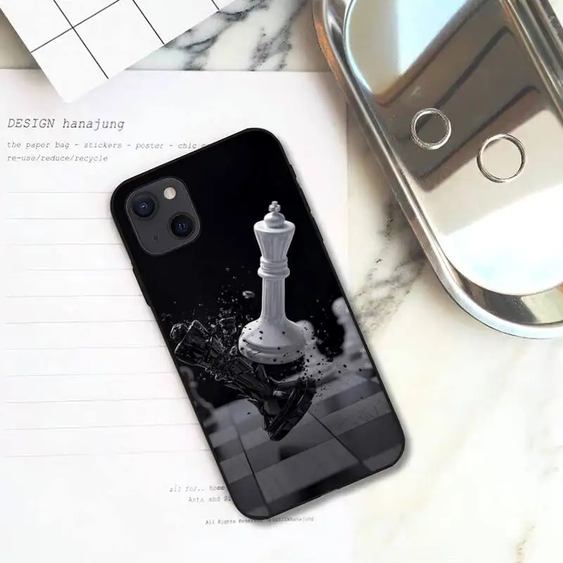 Винтажный крутой чехол RUICHI с шахматами для телефона iPhone 11 12 Mini 13 Pro XS Max X 8 7 6s Plus 5 SE XR