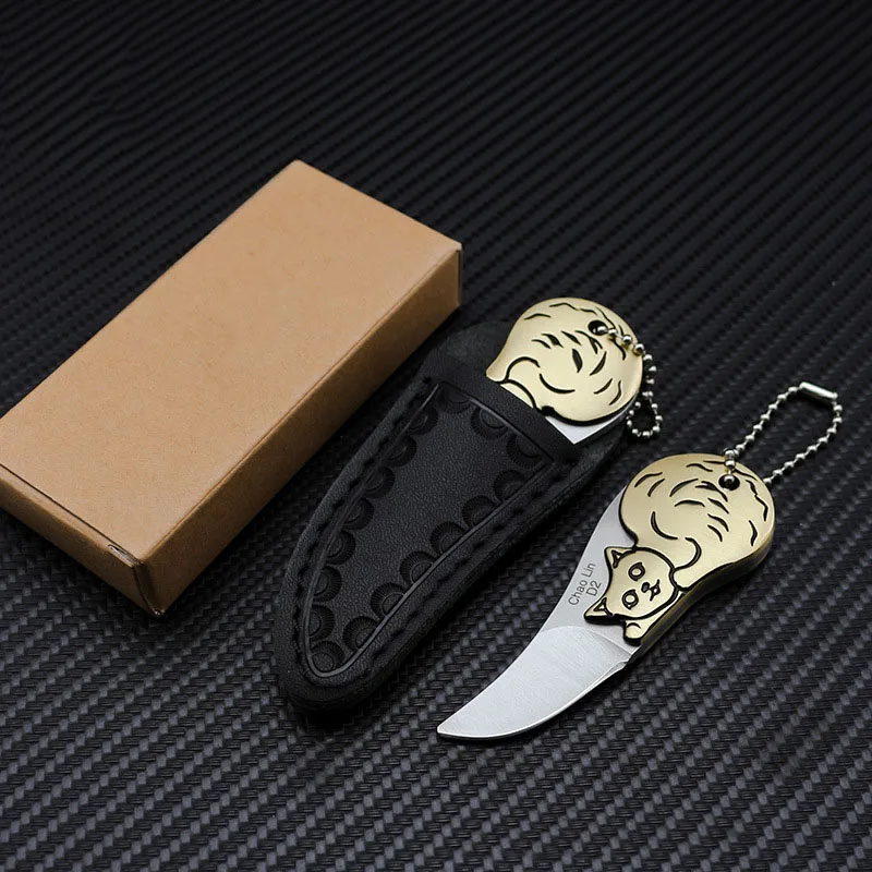 Нож карманный из стали D2 Миниатюрный Складной Клинок с моделями животных