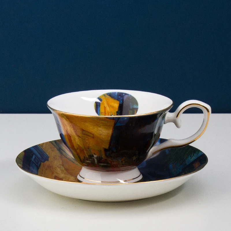 2020 г. европейский дизайн с изображением Ван Гога наборы кофейных чашек чайных и