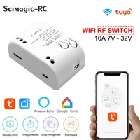 switch wifi smart rf receiver home automation relay module tuya smartlife app wireless remote control garage door opener alexa