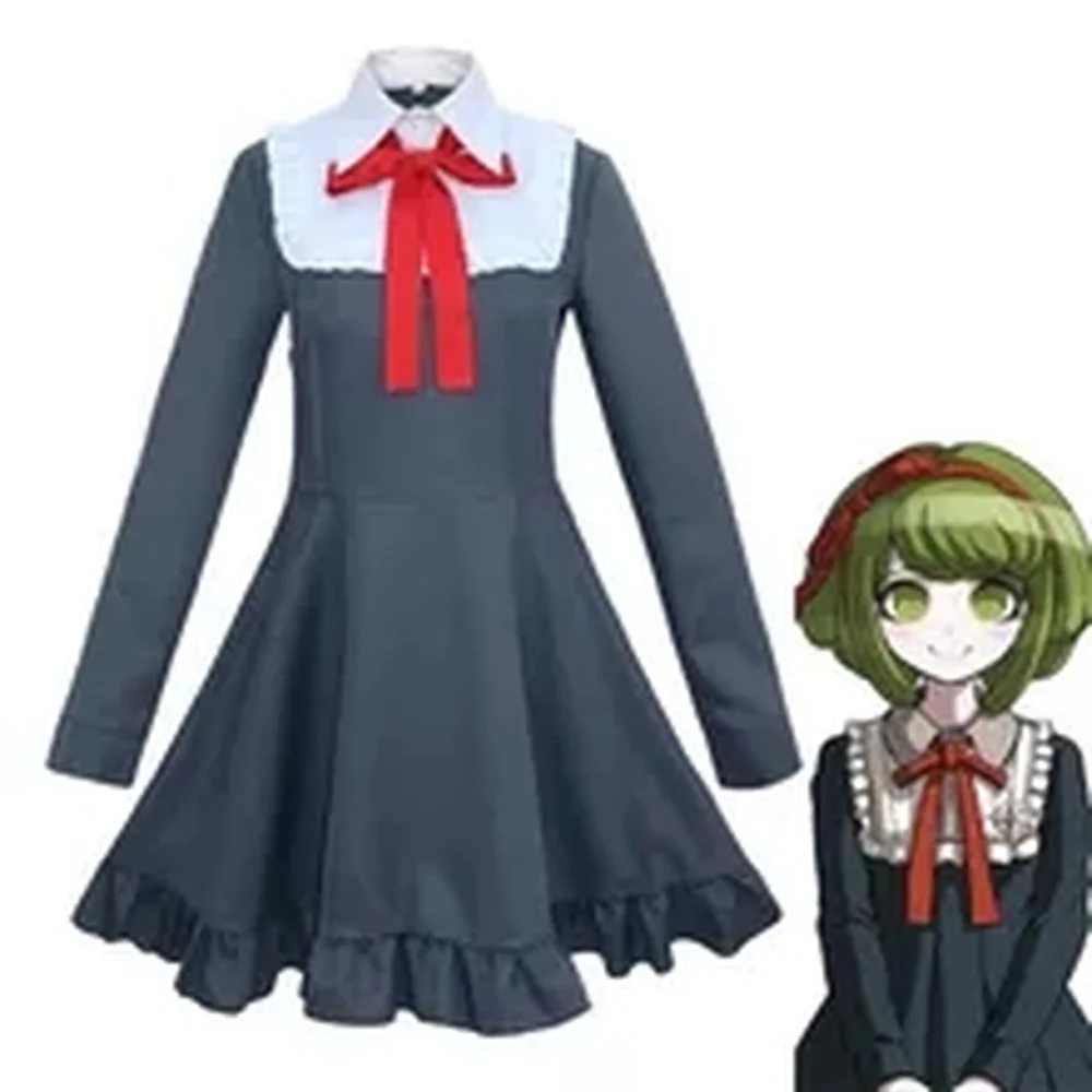 

Anime Danganronpa Monaka Cosplay Costume Monaca Towa Dress Full Set Dangan Ronpa Uniform Girl Dress Halloween Party Gift