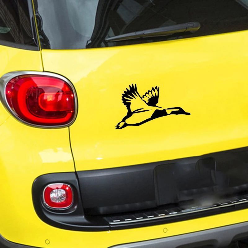 Автомобильный Стайлинг мультфильм полетит гуся забавная наклейка для