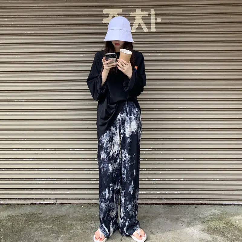 

Harajuku Streetwear woman pants Tie dye joggers mujer pantalones 2020 vintage femme pantalon korean style sweatpants ropa mujer