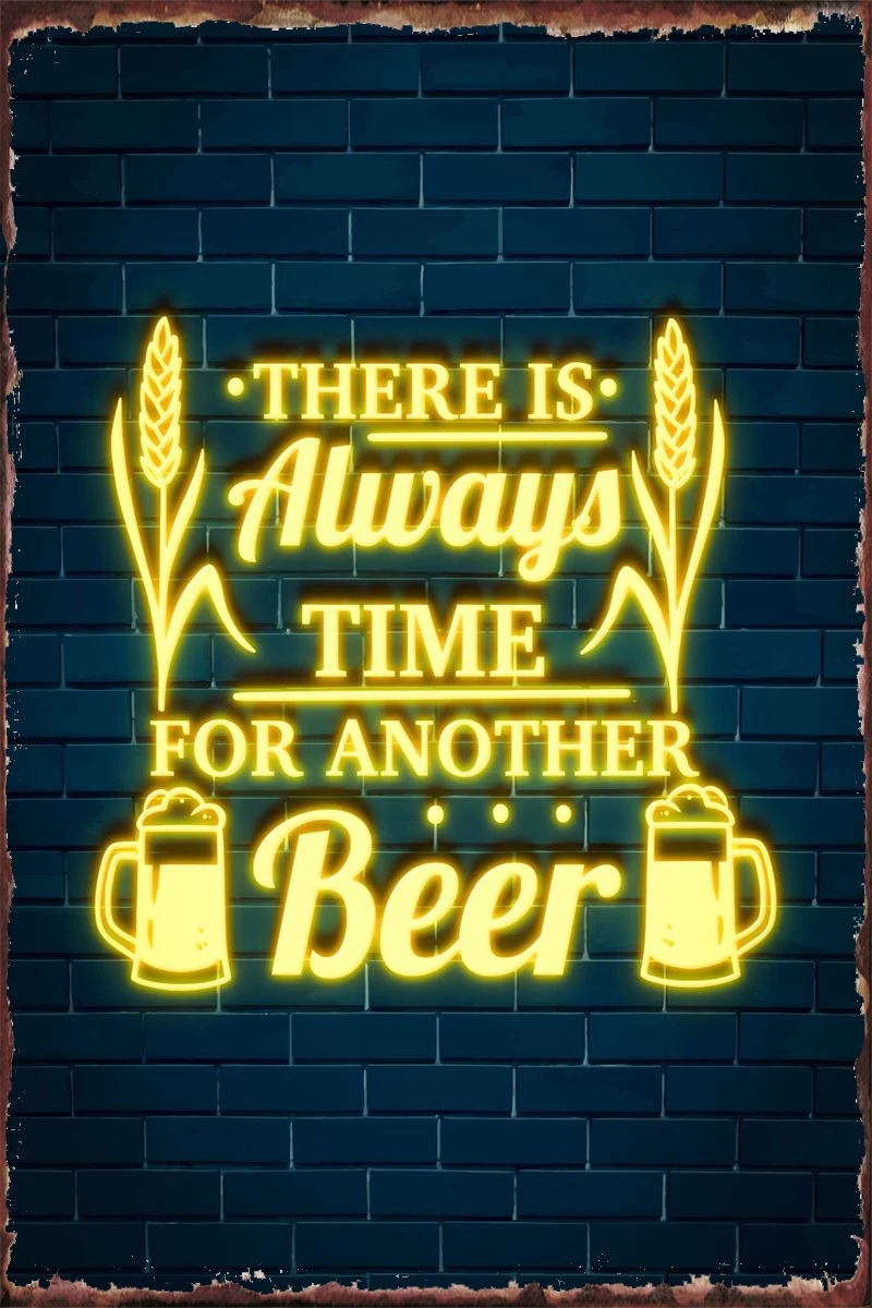 

Пивной винтажный металлический знак, жестяные таблички, Настенный декор, украшение для комнаты в стиле ретро для искусства, мужская пещера, ...