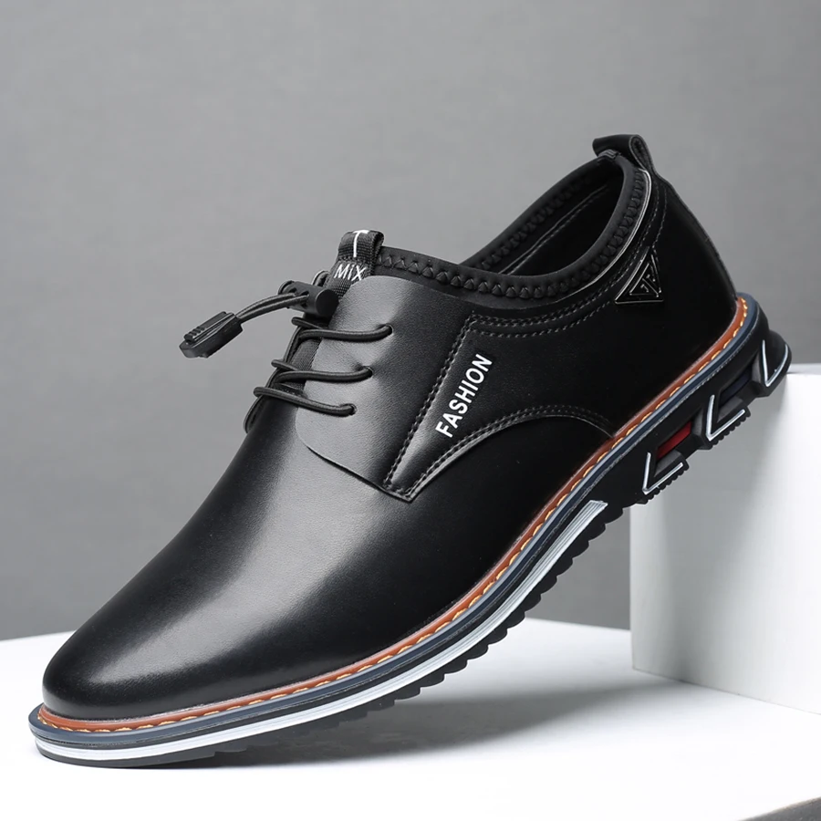 

Men's Casual Shoes Men's Business Hot Sale Fashion Men's Casual Shoes Non-slip Breathable Casual Men's Shoes Black Large Size