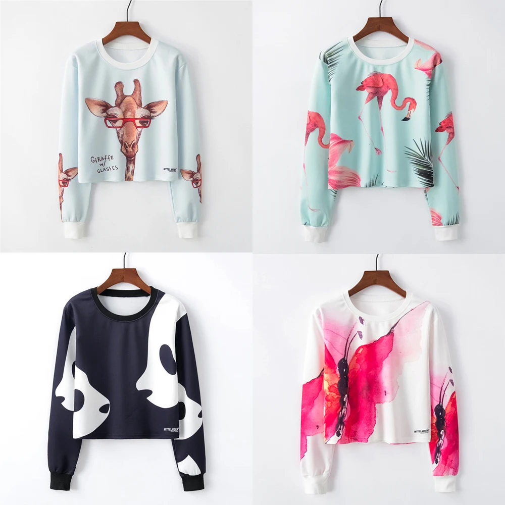 

Artguy Women Hoodies Sweatshirts Girls Long Sleeve Graphic Printed Crop Top Short Blouse Pullover Hoodie Cropped Sweatshirt
