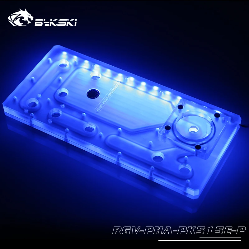 Bykski резервуар для воды Phanteks PK515E чехол компьютера, прозрачный водный щит, прямоугольник резервуар, RGV-PHA-PK515E-P