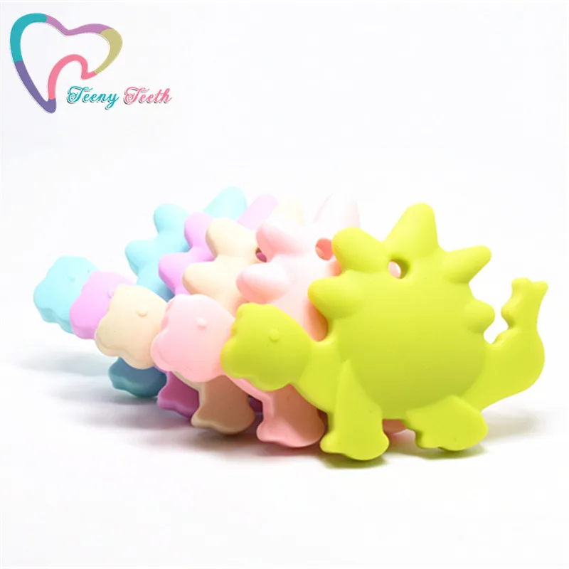 Силиконовый Прорезыватель для зубов в виде динозавра мягкая детская игрушка