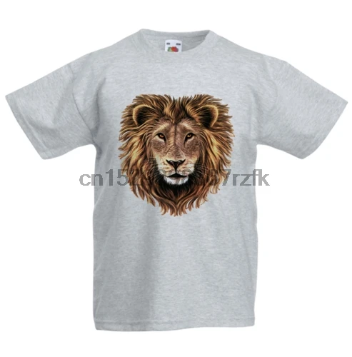 Детская футболка с Львом для мальчиков и девочек топ унисекс |