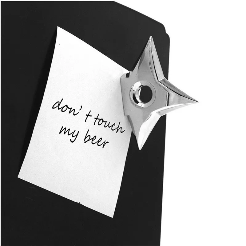 2 шт. креативные откидные магниты украшение ниндзя бросок сплав на холодильник