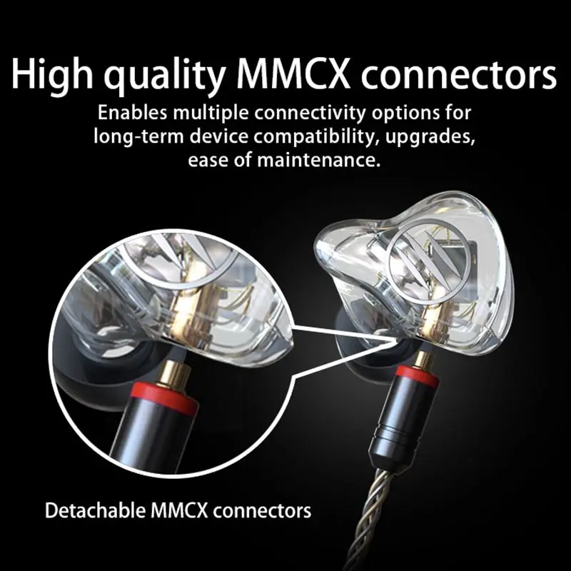 BGVP DM7 6BA мониторы HiFi наушники Hi Res Knowles драйверы Sonion Настройка IEM Fever Музыкальная
