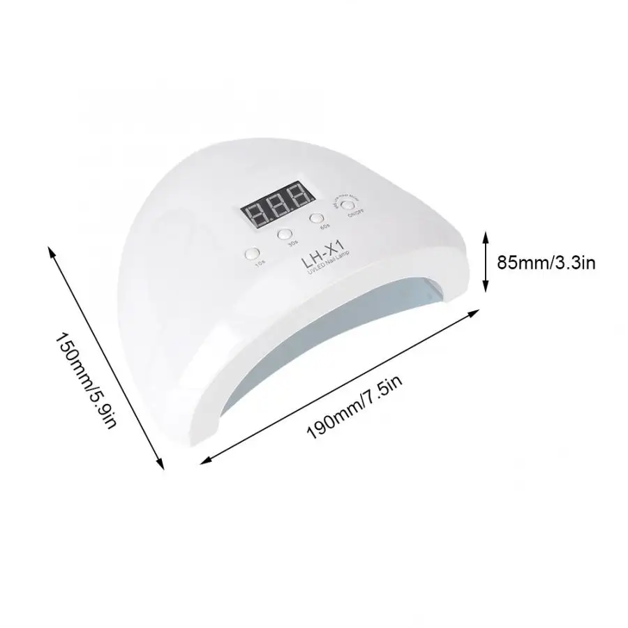 52 вт профессиональная лампа для маникюра Гель лак ногтей быстрая сушилка