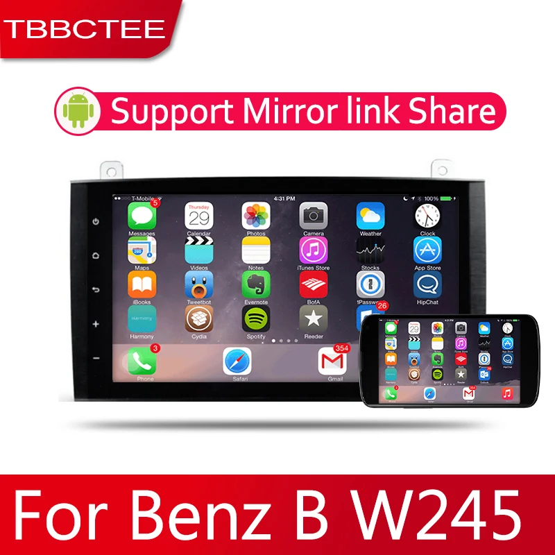 Автомобильная система Android 1080P ips lcd экран для Mercedes Benz B класс W245 B170 B180 B200 2005 ~ 2011