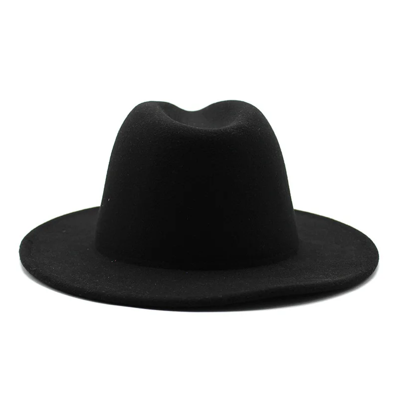 Двухцветная Шляпа fedora новинка 2021 цветная Регулируемая Унисекс фетровая шляпа