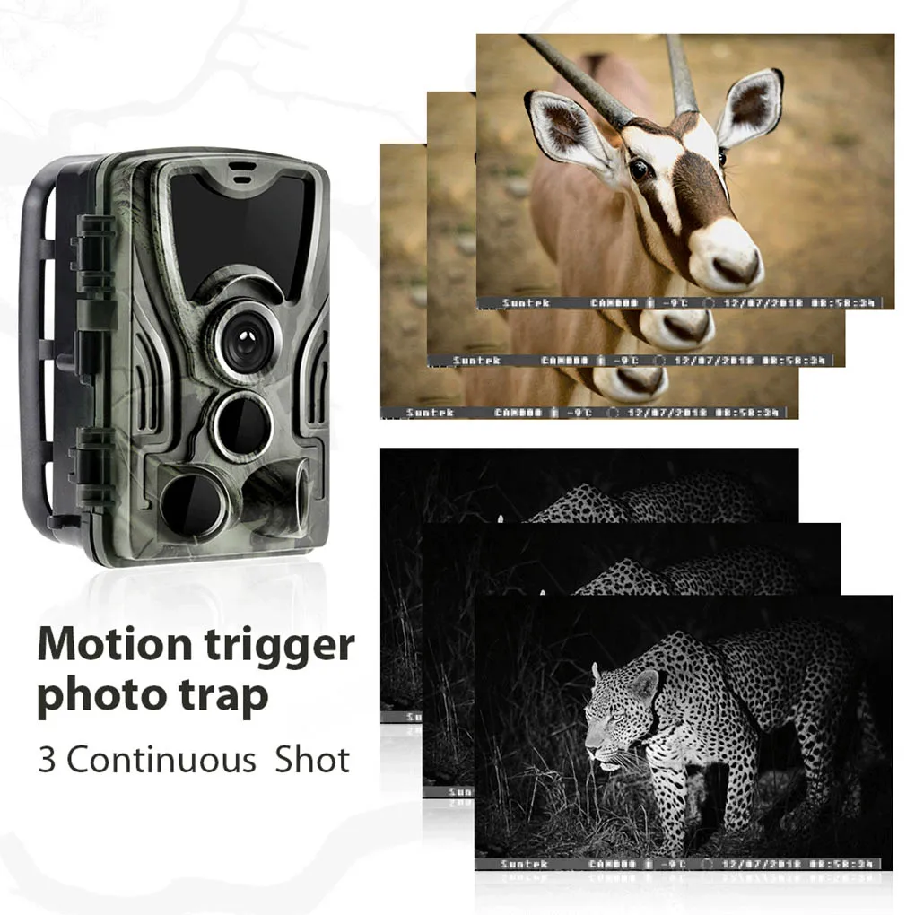 

HC801 Hunting Camera 20MP Trail Camera IR Filter Night Vision Forest Waterproof Wildlife Camera Photo Traps Camera
