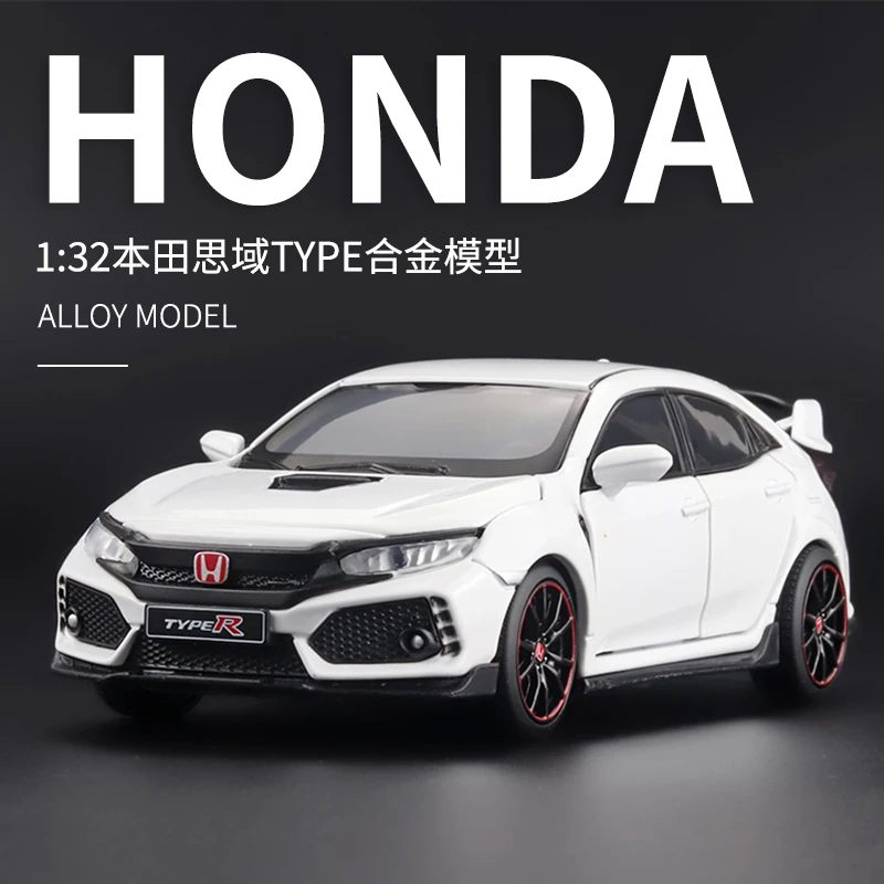 

Коллекция 1/32 года, Подарочная коробка, модель автомобиля Honda Civic из металлического сплава, металлическая, со звуком и подсветкой, открывающа...