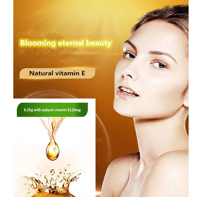 

Natural VitaminE Soft Ve Alpha Tocopherol Antioxidant,Whitening and enhancing skin elasticity,hair, facial mask 100 pcs / Bottle