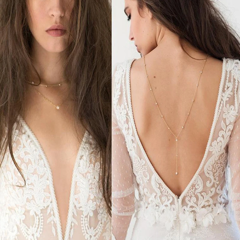 2022 стразы инкрустированное длинное ожерелье в виде капли для невесты Женская