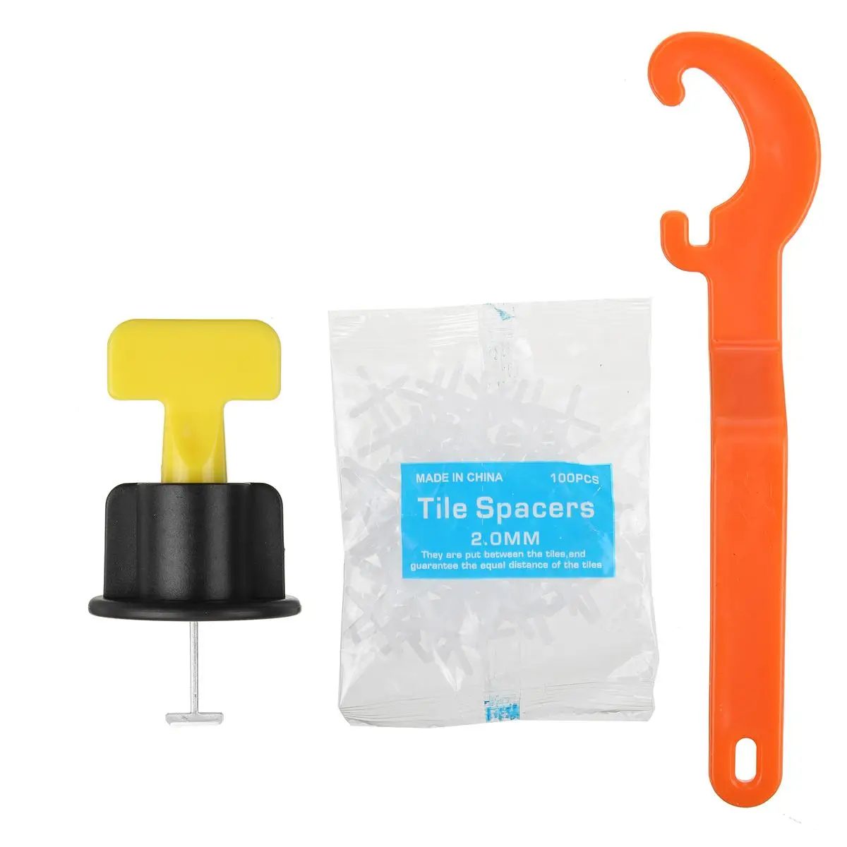 

126Pcs Flat Ceramic Floor Wall Construction Tools Reusable Tile Leveling System Kittile Leveling System Kit For Tile