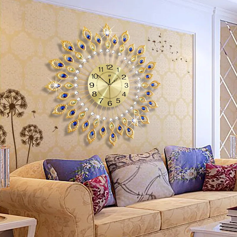

Wrought Iron Wall Clocks European Style Modern Design For Home Living Room Decoration Bedroom Watches Mute Wall Clocks Crafts