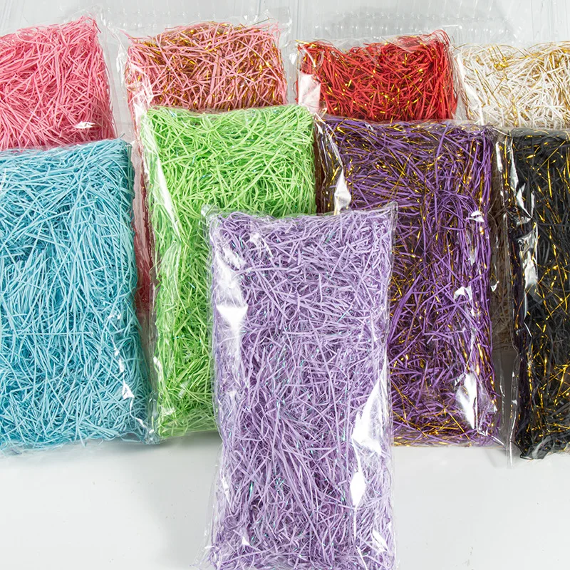 

Mixed gold thread mixed magic silk small package 20g/ bag Gift box Xitang box packaging decorated with Lafite filling