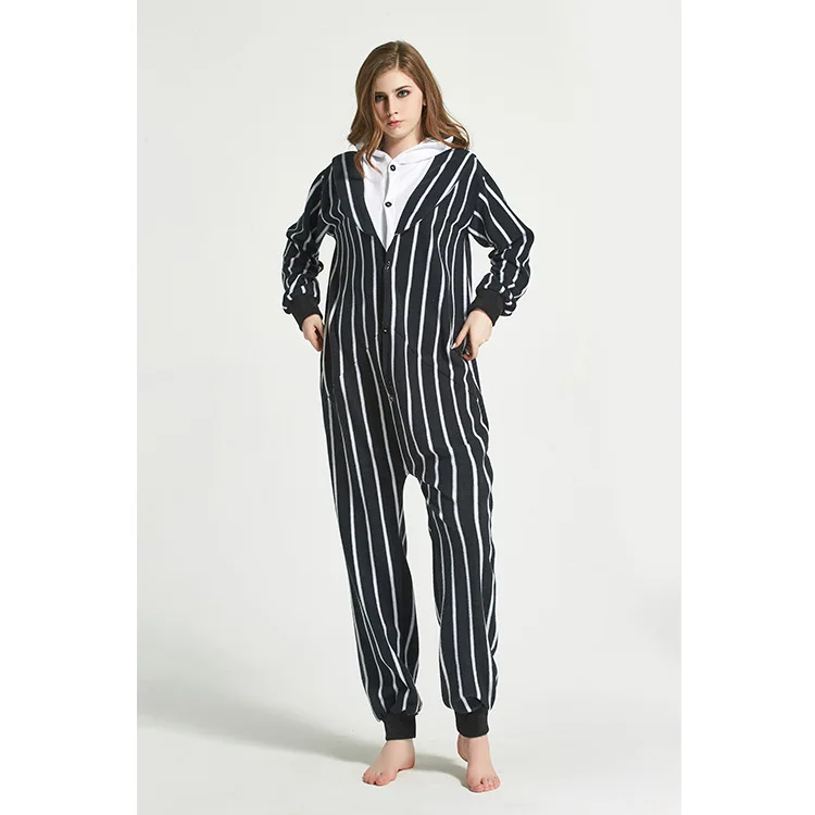 2020 Пижама-кигуруми из флиса для взрослых Кошмар перед Рождеством Джек Пижама