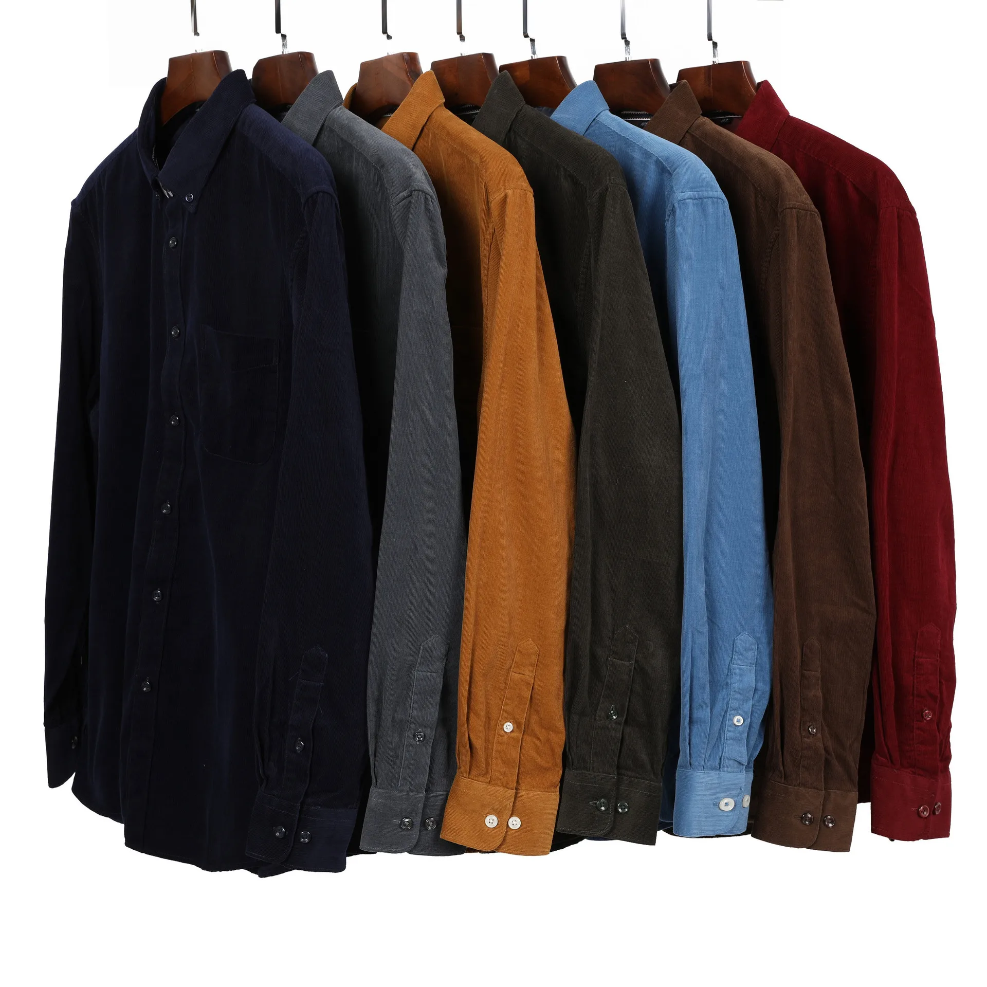 

Fat plus corduroy shirt for young and middle-aged men